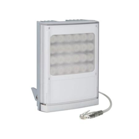 RAYTEC-47 | Foco de iluminación blanca de medio alcance VARIO2 POE. Iluminación IP dedicada para cámaras IP. Alcance máximo de 180 metros. Incluye una lente circular de 10°x10°, una lente circular de 35°x10° (de serie) y una lente elíptica de 60°x25°. Iluminación PoE. Tecnología LED SMT PLATINUM Elite. Tecnología de reducción de puntos calientes (HRT). Sistema de lentes intercambiables VARIO. Grado de protección IP66. Entrada de alimentación: PoE++ (PoE de 4 pares). 5 años de garantía