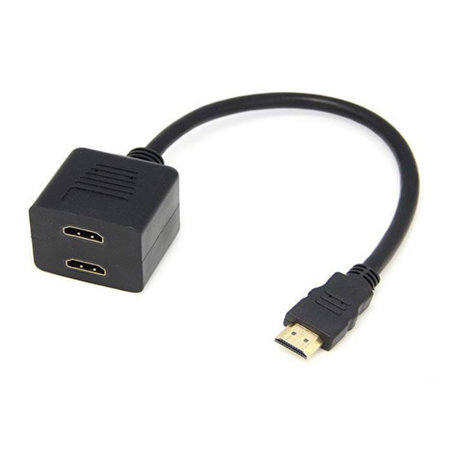 SAM-3894N|Splitter from 1 HDMI male input to 2 HDMI female outputs