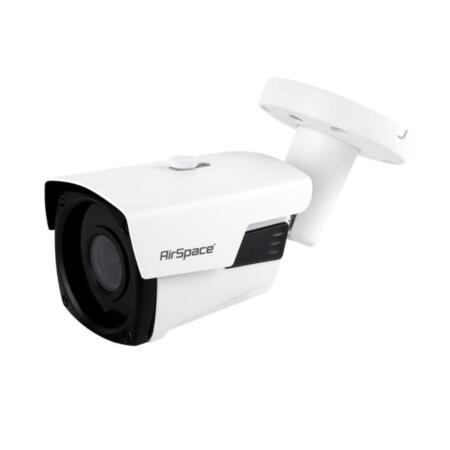 SAM-4560 | 4 in 1 AirSpace bullet camera PRO series with IR of 40 meters for outdoors. 1/2,9” Sony CMOS at 2MP. 4 in 1 output (HDCVI / HDTVI / AHD / 960H) from switch. ICR filter. 2,8 mm lens. OSD, AWB, AGC, BLC, digital WDR, 3D-NR. IP67. 3AXIS. 12V DC.