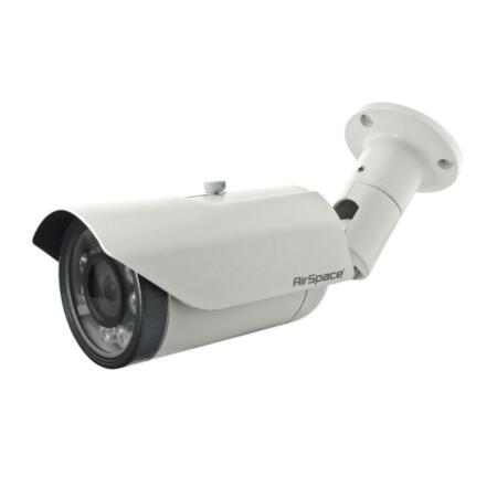 SAM-4592 | 4 in 1 AirSpace bullet camera StarLight Full Color ULTRAPRO series with white illumination of 20 m for outdoors. 1/2,8” Sony STARVIS CMOS, 2MP. 4 in 1 output (HDCVI / HDTVI / AHD / 960H) via switch. ICR filter. 2,8 mm lens. OSD, AWB, AGC, 2D/3D-DNR, WDR 120dB. IP67. 12V DC.