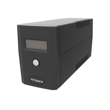 SAM-4626 | UPS di linea AirSpace interattivo 650VA / 360W. Connessione Schuko. Funzione di avviamento a freddo. Funzione di autodiagnosi integrata. Protezione Internet via modem / LAN. Compatibile con generatore. Display LCD. Capacità di carico più veloce. Ricarica automatica in modalità off. Funzione di riavvio automatico. Porte USB, RJ11