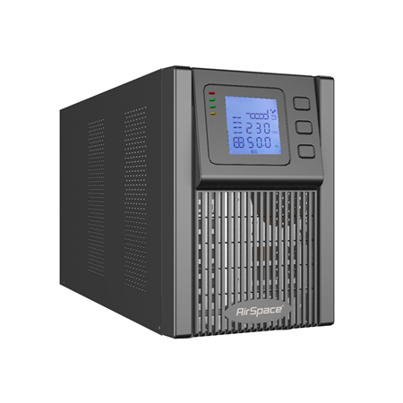 SAM-4634 | 1000VA / 900W AirSpace UPS. True online double conversion. LCD screen with multifunction parameter. Configurations and operational status. Smart fan speed control. Cold start function. ECO / Configurable standby mode