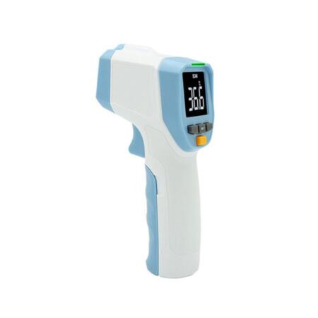 SAM-4652 | Termometro a infrarossi AirSpace per la misurazione della temperatura corporea. LED ad alta temperatura + allarme acustico: > 37.2 ° C, display a LED rosso; ≤37.2C, display a LED verde. Allarme acustico per alta temperatura:> 37.2 ° C, segnale acustico. Campo di misura: 32 ° C ~ 42,9 ° C. Precisione di ± 0,3 ° C. Distanza di misurazione ottimale: 5 ~ 10 cm. Schermo LCD Uso interno