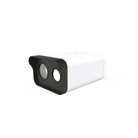SAM-4663 | Cámara térmica+visible para medición de temperatura corporal. Cámara visible de 2 megapíxeles. Óptica visible de 4,7~141 mm. Cámara térmica con resolución 384 x 288. Lente térmica de 7,8 mm. Medición en tiempo real de alta precisión: ±0,5°C (±0,3°C con Blackbody). Distancia de medición: 5 ~ 10 metros. Rango de medición: 0°C ~ 60°C. Corrección: Automática y Manual. Puerto de red Gigabit. 12V CC. Incluye software, Blackbody con trípode, adaptador de corriente, servidor AI, trípode y cable de red