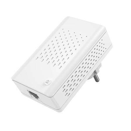 SAM-4762 | Puente Ethernet Powerline con inyector PoE. Interfaz Ethernet para una rápida transferencia de datos a través de la red eléctrica doméstica. Transmisión de señal estable. Simple de enchufar y fácil de instalar