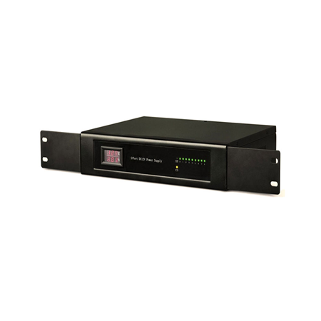 SAM-4809 | Fuente de alimentación de montaje en rack. 17 canales de salida 12V CC. Corriente total de 20A. Para cámaras de CCTV, DVR y NVR