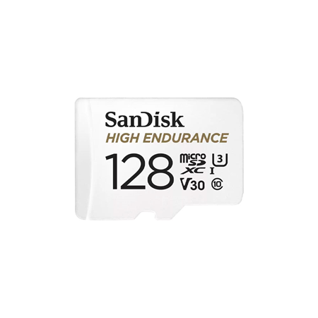 SANDISK-128|Tarjeta microSDXC UHS-I SanDisk High Endurance de 128GB para vídeo Full HD y 4K