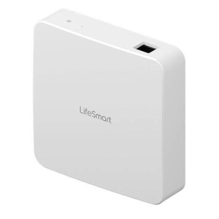 SMARTLIFE-1 | Equipo de puerta de enlace Smart Station de LifeSmart con protocolo Zigbee. Conecta hasta 500 dispositivos inteligentes. Estado de los dispositivos en tiempo real. Control remoto de dispositivos. Soporta control inteligente de voz. 5V CC.