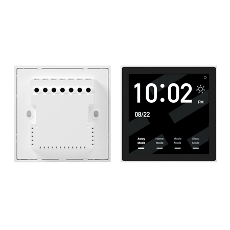 SMARTLIFE-41 | LifeSmart Nature Mini Panel. Take full control of your home with one interface. 480x480 high definition IPS touch screen. Built-in gateway to add and manage other smart home devices. High screen-to-body ratio. Built-in speaker. Flame retardant material. Supports remote control via mobile app