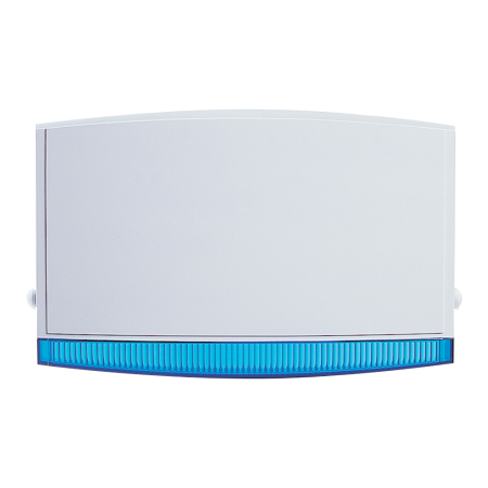 TEXE-19 | Sirena piezoeléctrica estroboscópica de exterior Premier Odyssey 2E. Potencia de 109dB. Tamper antisabotaje de tapa y pared. Construida en policarbonato de 3 mm. IP44. EN50131 Grado 2, Clase ambiental IV.