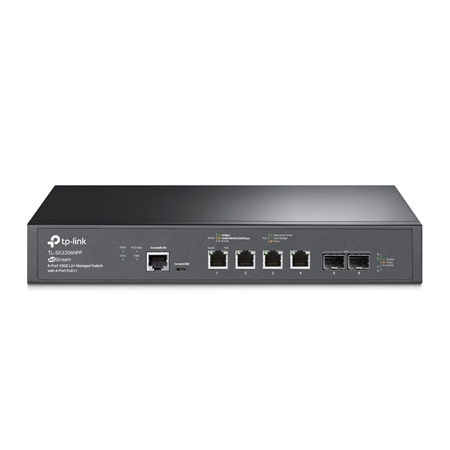 TPLINK-037|Switch PoE L2+ de 6 puertos 10 Gigabit