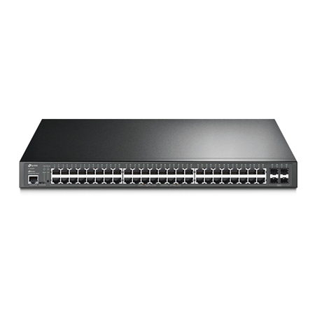 TPLINK-041|Switch L2+ Gigabit con 48 puertos PoE+ y 4 SFP