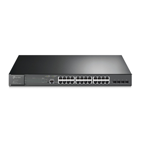 TPLINK-043|Switch L2+ Gigabit con 24 puertos PoE+ y 4 SFP