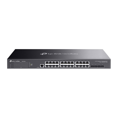 TPLINK-057|Switch L2+ com 24 portas Gigabit RJ45 e 4 portas SFP+ 10 Gigabit