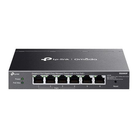 TPLINK-136|Switch Gigabit Easy Managed de 6 puertos con 4 PoE+