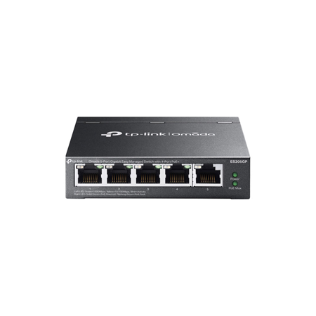 TPLINK-137|Switch Gigabit Easy Managed de 5 puertos con 4 PoE+