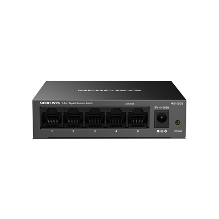 TPLINK-199|Switch Gigabit de 5 puertos Mercusys en carcasa metálica