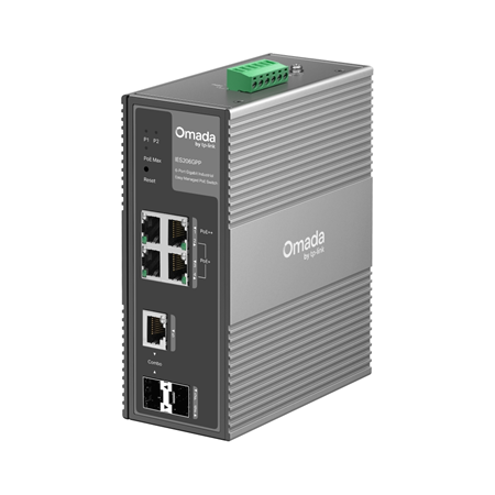 TPLINK-234|Switch industrial Gigabit PoE gerenciável TP-Link Omada