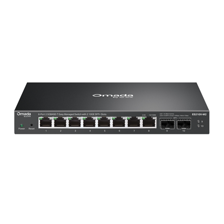 TPLINK-323|Omada by TP-Link Easy Managed switch with 8 2.5G ports and 2 10G SFP+ ports