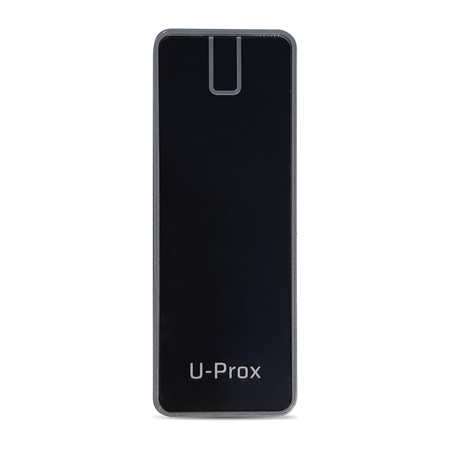 UPROX-023 | Lector versátil U-Prox. Credenciales móviles. NFC y radio de 2,4 GHz. Distancia ajustable de 2,4 GHz (0,1 - 15 m). Mifare Plus SL1 / SL3 y Mifare Classic. Admite múltiples formatos de RFID de 125 KHz. Ajustable desde Smartphone. Interfaz Wiegand ajustable. Instalación cómoda y sencilla
