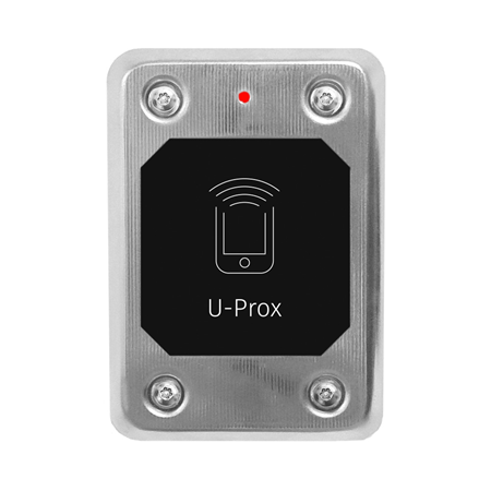 UPROX-025 | Versatile anti-vandal U-Prox reader. Mobile credentials. NFC and 2.4 GHz radio. 2.4 GHz adjustable distance (0.1 - 12 m). Mifare Plus SL1 / SL3 and Mifare Classic. Support multiple formats of 125KHz RFID. Adjustable from Smartphone. Adjustable Wiegand interface. Easy and convenient installation