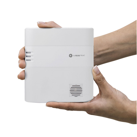 VESTA-047N-NOZW | Central VESTA de seguridad para el hogar IP + 4G de 320 zonas vía radio. Dispositivos RF 868-F1. Conectividad TCP/IP y 4G (pincho WiFi opcional). RF bidireccional hasta 2 km. Solución integral con gestión remota. Domótica y supervisión en directo. 8 particiones. Soporta baterías externas (DEM-14M-BACKUP y DEM-7M-BACKUP). Incluye conector rápido Mini USB para batería orgánica externa. Envío de informes vía CID/SIA, Email, SMS y Push. App iOS y Android y navegador web. Compatible con Google Home y Alexa. Certificado EN50131 Grado 2