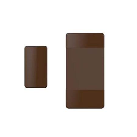 VESTA-105 | VESTA magnetic contact via radio. Allows creation of security and home automation scenes. Tamper tamper. It works with 1 CR2450 3V lithium battery. 8 year battery life. Brown color. EN50131 Grade 2, ClassII