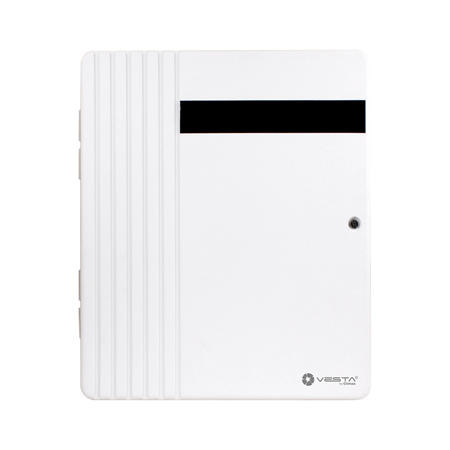 VESTA-111N | Central híbrida VESTA de hasta 320 zonas. Compatible con todos los dispositivos RF 868-F1 (2 km en campo abierto). Conectividad 2G (GPRS). Comunicaciones IP (Ethernet). 16 zonas cableadas ampliables. Hasta 320 zonas (cableadas+vía radio). Hasta 8 áreas y 320 usuarios. 1 salida PGM. Hasta 4 teclados VESTA-114. Configuración por APP smarthomesec o mediante el teclado VESTA-114. EN50131 de Grado 3