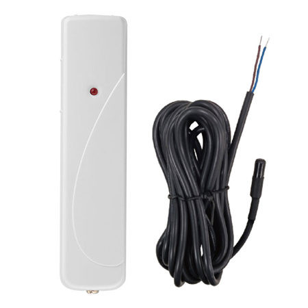 VESTA-158 | VESTA temperature sensor. Excellent stability with high sensitivity. Two-pin terminal to connect the external probe. Internal temperature sensor: activates alerts when the temperature rise is greater than 35 ° C / 24 ° C and / or falls below 7 ° C. External temperature sensor: activates alerts when the temperature rise is higher than -12 ° C / 6 ° C and / or falls below 7 ° C. Detects temperatures from -10 ° C to + 50 ° C. Four selectable temperature change ranges for temperature alerts. Low battery detection. LED indicator. Periodic supervision signals guarantee the correct functioning of the device. Designed for residential and commercial security applications.