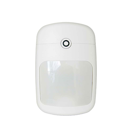 VESTA-176 | VESTA radio PIR detector. 15 meter coverage, 130 °. 45 kg anti-pet (configurable remotely). Automatic PIR sensor calibration. Double detection function configurable from App Installer. 2 levels of sensitivity (remotely configurable). Efficient dwell time between detections. Optional swivel bracket. It works with 2 AA alkaline batteries of 1,5V. 7.6 year battery life