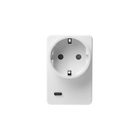 VESTA-222 | Power meter / plug switch. Allows you to remotely turn on / off an appliance. Built-in power meter to measure and generate energy history during the day / week / month. Allows home automation and security systems to turn appliances on / off according to custom times and scenes. It can be controlled remotely or manually. Compatible with F1 wireless systems from VESTA. The LED serves as an indicator of the system status. BS1363-1 / BS1363-2, EN61058, VDE0620, UL244A, AS / NZS3112, CE / FCC compliance