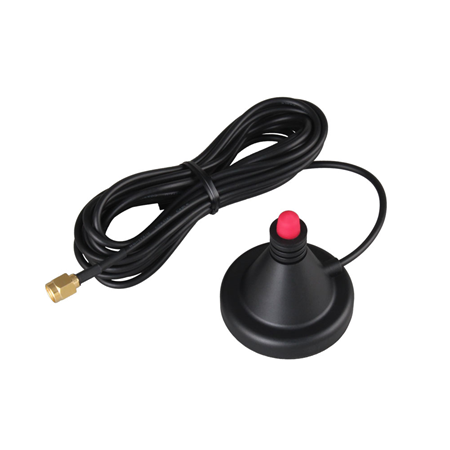 VESTA-276 | Support + extension cable for VESTA-275 antenna. Specially designed to work with bands: 2G / GSM, 3G and 4G / LTE. SMA connector type. Cable length 2 meters, extendable with extension cables of 4, 7, 14.5 and 18 meters. Compatible with all VESTA hybrid panels. Incorporates 3M adhesive for quick installation