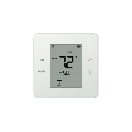 VESTA-285 | Boiler thermostat with integrated Z-WAVE. Measurement of interior temperature and control of boiler heating. Remote control via Z-Wave Plus, integrated with VESTA panels. LCD display screen. Temperature setting. Tactile buttons for local control. Modern design with tempered glass. Quick connection terminals for cables. Automatic backlighting with motion sensor (PIR). Z-Wave Plus frequency: 868.42 MHz