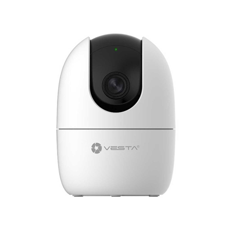 VESTA-292 | VESTA compact 2MP WiFi IP camera with infrared illumination 10m for indoor use. H.265 and H.264+ format. 1/2.7" 2MP CMOS. 1080P@30IPS digital resolution. 3.6mm fixed optics (93°). AWB, AGC, BLC, digital WDR, 3D-DNR, videosensor. Two-way audio (built-in microphone and speaker). MicroSD slot. 5V DC. Reset/WPS button.