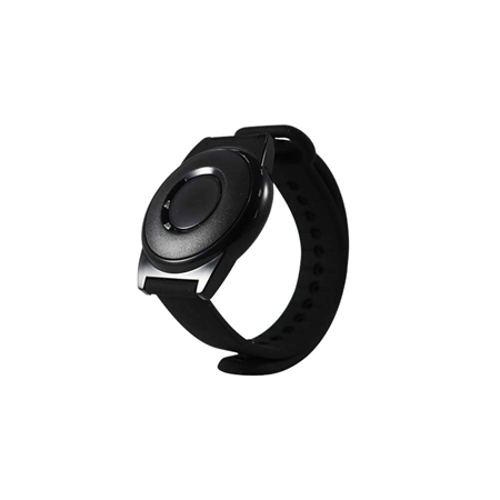 VESTA-324 | Pulsante di emergenza VEST. Può essere indossato come ciondolo o braccialetto. Passa da collana a bracciale con un clic. Indicatore LED. Protezione IPX7.
