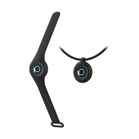 VESTA-325 | Pulsador de emergencias VESTA. Envía alertas y ubicación GPS a la App a través de Bluetooth. Cambio de collar a pulsera con un clic. Indicador LED. Protección IPX7.