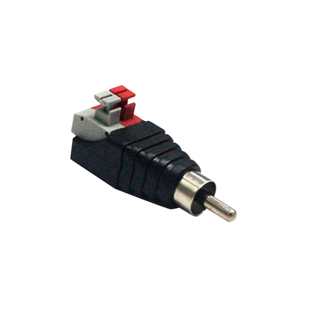 VESTA-495|Connettore RCA maschio VESTA con terminale a pressione per impianti CCTV