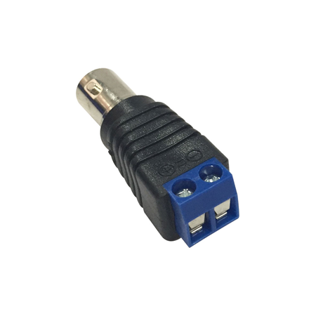 VESTA-497|Conector BNC fêmea VESTA com terminal de parafusos para instalações CCTV