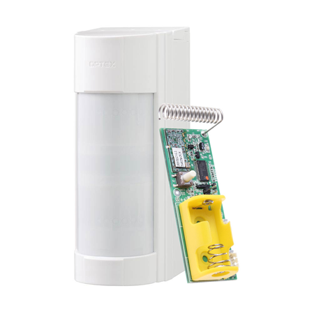 VESTA-VXI-RAM | Double PIR detector for outdoors of 12m, 90 °. Antimasking by active IR. Discriminate small pets. SMDA Advanced Processing Logic. 16 detection zones. Detection range adjustable in 5 levels. Sensitivity adjustable in 3 levels. Alarm output and tamper tamper (optional). Double conductive mesh (patented) to avoid interference. IP55. Self-powered with 3V ~ 9V DC lithium or alkaline batteries or from radio transmitter