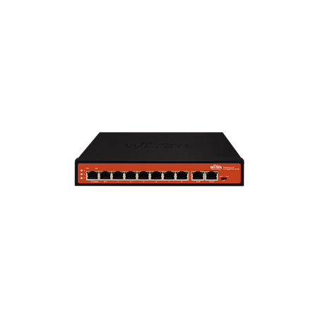 WITEK-0009|8 PoE + 2 Uplink Gigabit Unmanaged PoE Switches 