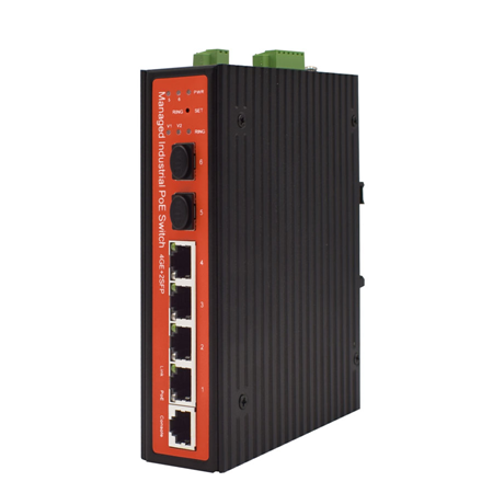 WITEK-0021|4 Gigabit PoE + 2 Gigabit SFP L2 Manageable PoE Switch L2 