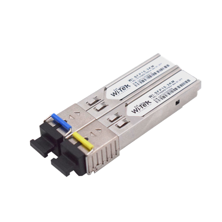 WITEK-0037 | Módulo de fibra SFP multigigabit. Opciones de velocidad multigigabit según sus necesidades. Plug and play, sin configuración. Carcasa metálica duradera, servicio de larga duración.