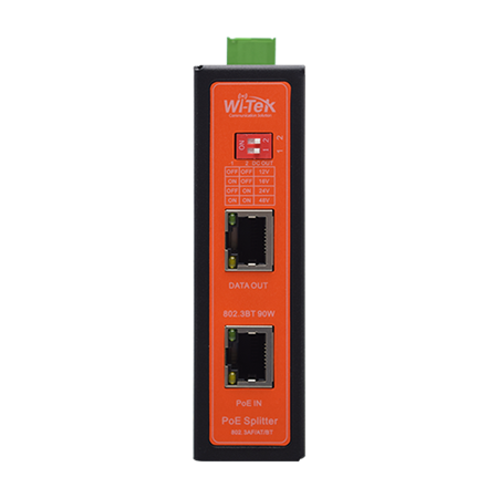 WITEK-0060 | Divisor PoE. Proporciona una conexión de datos Ethernet de alta velocidad y alimentación diferente en cualquier lugar de su infraestructura de red. Están protegidos por una carcasa de metal de alta calidad para garantizar una larga vida útil. Han pasado una serie de pruebas estrictas y le brindan un rendimiento confiable.