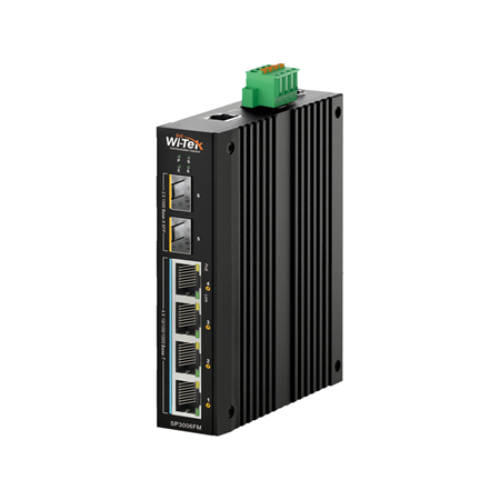 WITEK-0067|4 PoE+ Gigabit PoE+ + 2 SFP Gigabit switch PoE gerível 