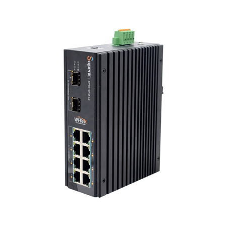 WITEK-0107N|Switch PoE gestionable L2 de 8 PoE+ Gigabit + 2 SFP 2,5G
