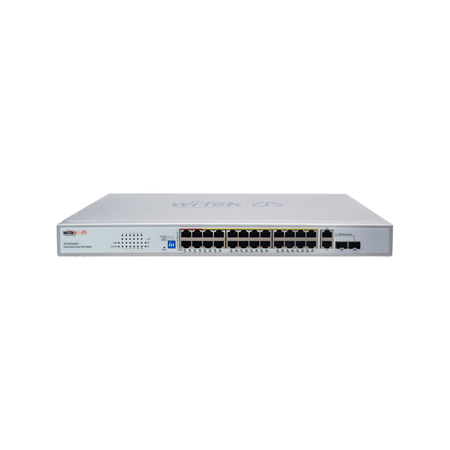 WITEK-0159|Switch PoE a 24 porte gestito dal cloud