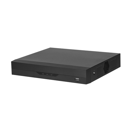 XVR516-2M-H1-A | XVR 5 en 1 de 16 canales HDCVI/HDTVI/AHD/CVBS + 2 canales IP 6MP (sumado a las entradas BNC). Las entradas BNC pueden convertirse en IP. Formato AI/H.265+/H.265/H.264+/H.264. Audio bidireccional. Reproduce 16 canales. 64 Mbps. Grabación 1080N/720P (25 ips canal 1, 15 ips resto), 960H, D1, CIF (25 ips). Salida HDMI (1080P) y salida VGA (1080P). SMD Plus de 8 canales. Hasta 1 HDD SATA de hasta 6TB. RJ45 Fast Ethernet. Onvif, CGI, P2P, DDNS. 2 USB 2.0, 1 RS485. 12V CC. Sobremesa