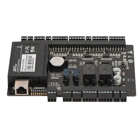 ZK-141 | ZKTeco Access Control IP Panel. 2 doors, 4 readers. Advanced access control functions. Anti-passback. Opening of the first card. Multiple card opening. Duress password entry. Integrated card verification. Supports Push protocol in real time.