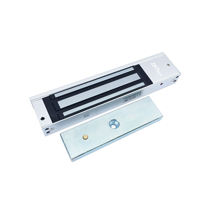 ZK-146 | Cerradura electromagnética ZKTeco. Rango de fuerza de tracción de 120 kg (±8%). Voltaje de entrada de 12V CC