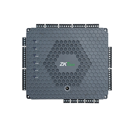 ZK-158 | Contrôleur d'accès biométrique ZKTeco AtlasBio 460 pour 4 portes et 12 lecteurs. Carte et empreinte digitale. PoE intégré. TCP / IP. Logiciel embarqué basé sur le Web. Jusqu'à 12 lecteurs, 4 Wiegand / OSDP (125 kHz et 13,56 MHz) + 8 empreintes digitales (FR1500A). Jusqu'à 5000 cartes et 5000 empreintes digitales. Protocoles de communication cryptés. 10 entrées (4 boutons de sortie, 4 capteur de porte, 2 auxiliaires) et 5 sorties (4 relais de porte et 1 auxiliaire). Évolutif jusqu'à 84 portes. N'inclut pas la boîte